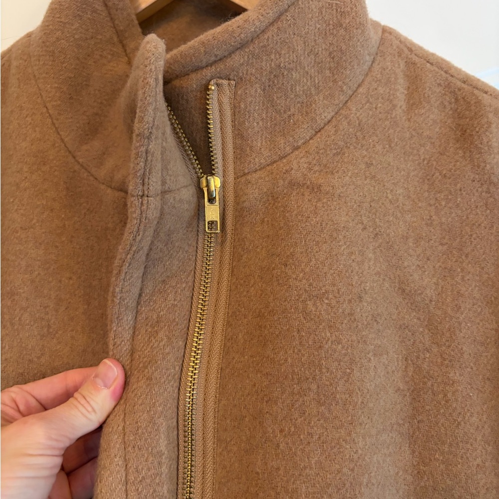 J. Crew NWT Women's‎ Wool Blend City Coat in Sandstone Beige Size 20 - Picture 4 of 12